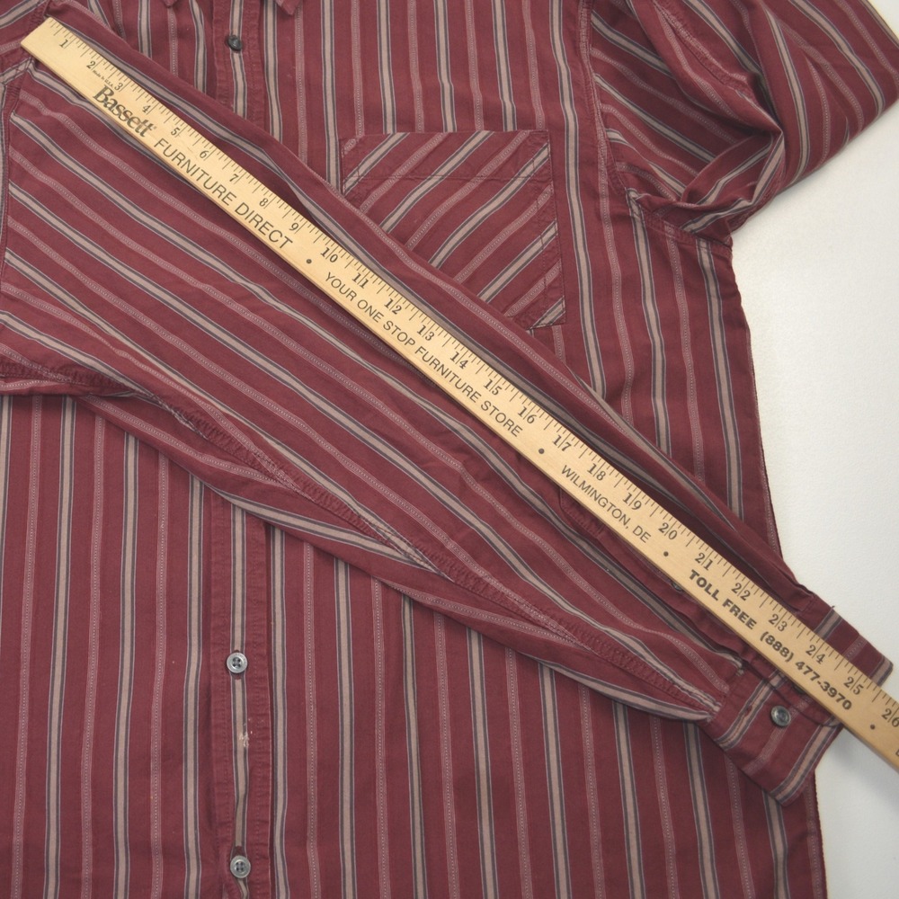 VTG The North Face Mens Plaid Button Up Shirt Long Sleeve‎ Red Tan XL - Picture 7 of 7